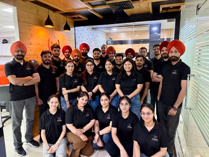 Kodion Softwares software development team working together